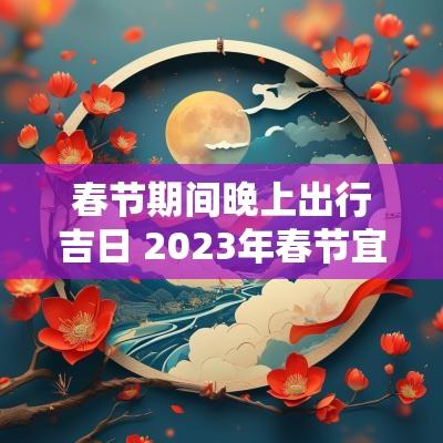 春节期间晚上出行吉日 2025年春节宜出行黄道吉日一览表