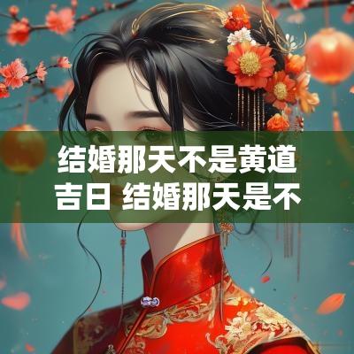 结婚那天不是黄道吉日 结婚那天是不是结婚纪念日