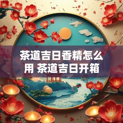 茶道吉日香精怎么用 茶道吉日开箱