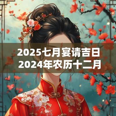 2025七月宴请吉日 2025年农历十二月宴请吉日