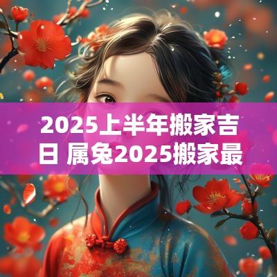 2025上半年搬家吉日 属兔2025搬家最好吉日