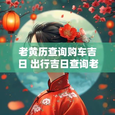 老黄历查询购车吉日 出行吉日查询老黄历