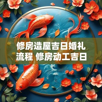 修房造屋吉日婚礼流程 修房动工吉日
