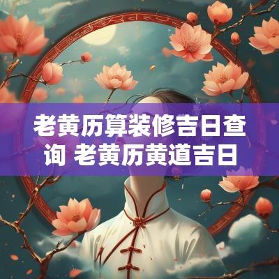 老黄历算装修吉日查询 老黄历黄道吉日适宜装修
