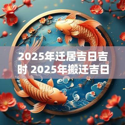2025年迁居吉日吉时 2025年搬迁吉日吉时