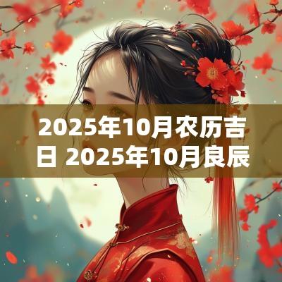 2025年10月农历吉日 2025年10月良辰吉日