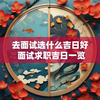 去面试选什么吉日好 面试求职吉日一览表