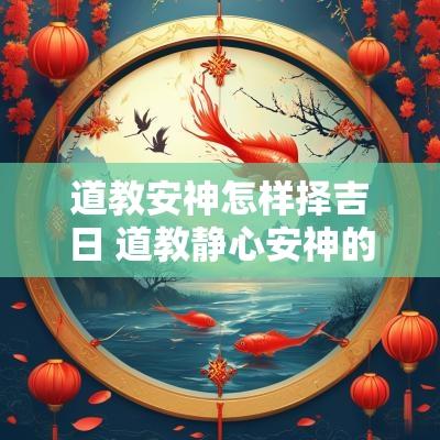 道教安神怎样择吉日 道教静心安神的方法