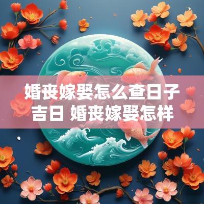 婚丧嫁娶怎么查日子吉日 婚丧嫁娶怎样选日子
