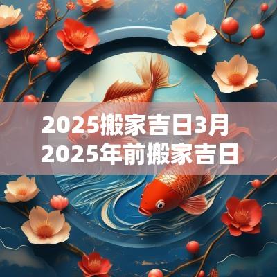 2025搬家吉日3月 2025年前搬家吉日6-12月