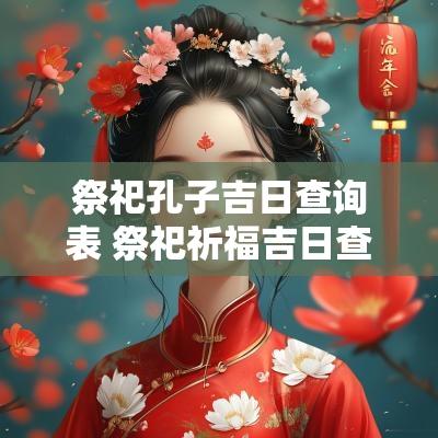 祭祀孔子吉日查询表 祭祀祈福吉日查询