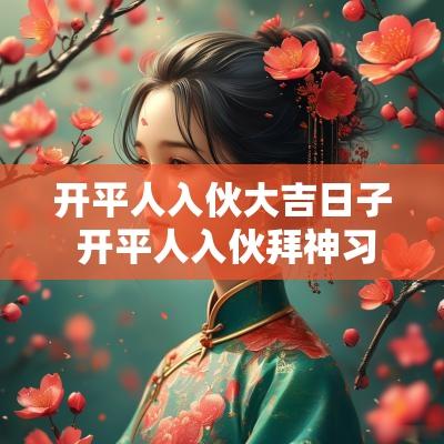 开平人入伙大吉日子 开平人入伙拜神习俗