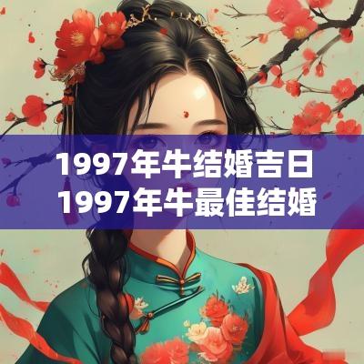1997年牛结婚吉日 1997年牛最佳结婚年龄