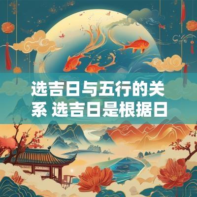选吉日与五行的关系 选吉日是根据日柱还是年柱
