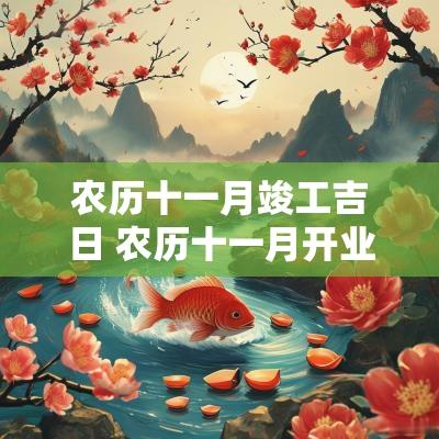 农历十一月竣工吉日 农历十一月开业吉日一览表