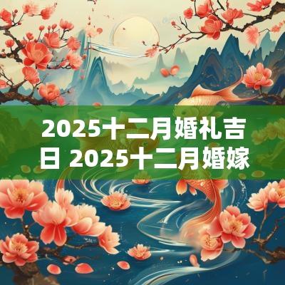 2025十二月婚礼吉日 2025十二月婚嫁吉日