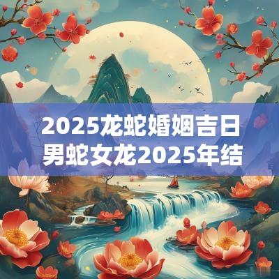 2025龙蛇婚姻吉日 男蛇女龙2025年结婚吉日