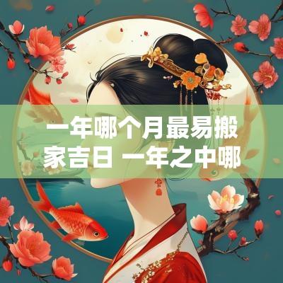 一年哪个月最易搬家吉日 一年之中哪个月最适宜搬家