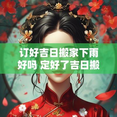 订好吉日搬家下雨好吗 定好了吉日搬家但是下雨了