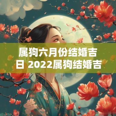 属狗六月份结婚吉日 2025属狗结婚吉日