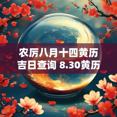 农厉八月十四黄历吉日查询 8.30黄历吉日查询