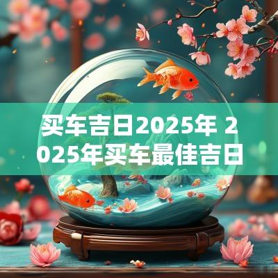 买车吉日2025年 2025年买车最佳吉日