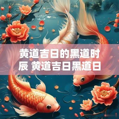 黄道吉日的黑道时辰 黄道吉日黑道日查询