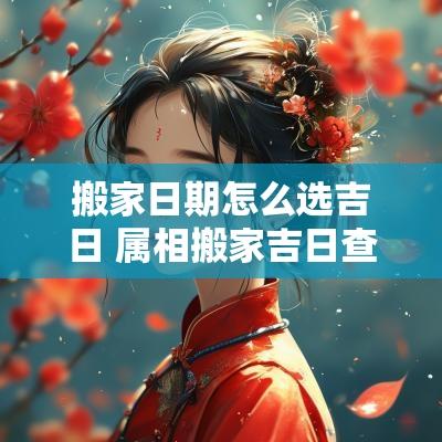 搬家日期怎么选吉日 属相搬家吉日查询表