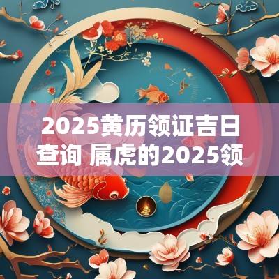 2025黄历领证吉日查询 属虎的2025领证吉日