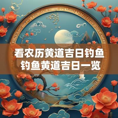 看农历黄道吉日钓鱼 钓鱼黄道吉日一览表
