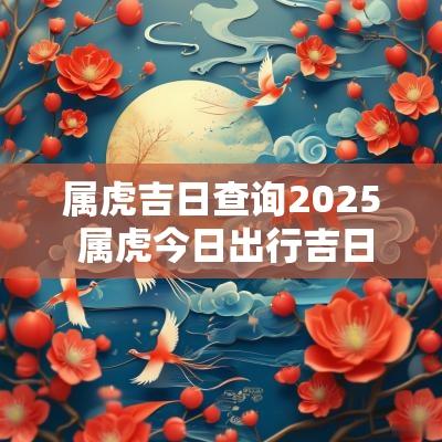 属虎吉日查询2025 属虎今日出行吉日查询