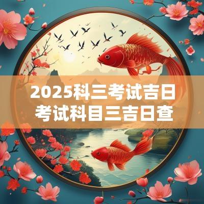 2025科三考试吉日 考试科目三吉日查询