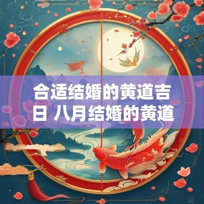 合适结婚的黄道吉日 八月结婚的黄道吉日