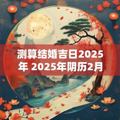 测算结婚吉日2025年 2025年阴历2月结婚吉日