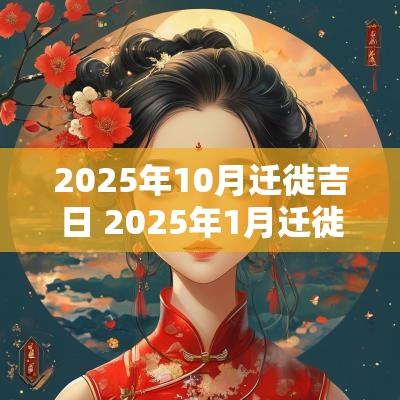 2025年10月迁徙吉日 2025年1月迁徙吉日
