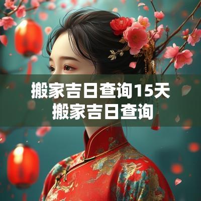 搬家吉日查询15天 搬家吉日查询