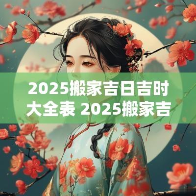 2025搬家吉日吉时大全表 2025搬家吉日及生肖