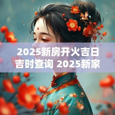 2025新房开火吉日吉时查询 2025新家开火吉日吉时