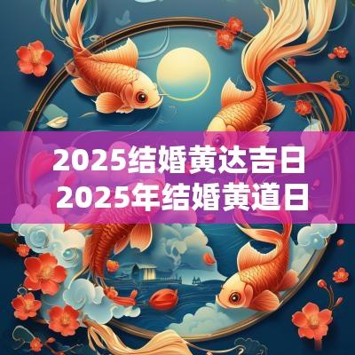 2025结婚黄达吉日 2025年结婚黄道日