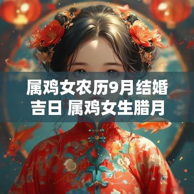 属鸡女农历9月结婚吉日 属鸡女生腊月结婚吉日