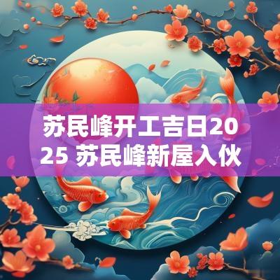 苏民峰开工吉日2025 苏民峰新屋入伙仪式