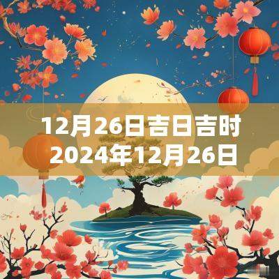 12月26日吉日吉时 2025年12月26日黄历吉日查询