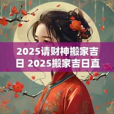 2025请财神搬家吉日 2025搬家吉日直播