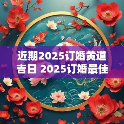 近期2025订婚黄道吉日 2025订婚最佳黄道吉日一览表