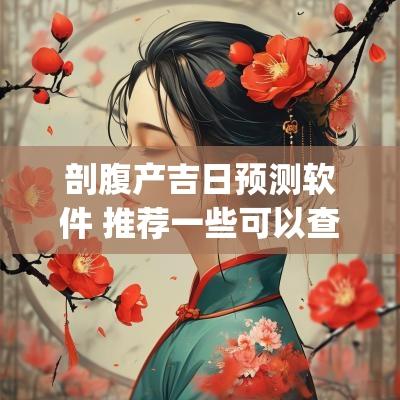 剖腹产吉日预测软件 推荐一些可以查询剖腹产吉日的app