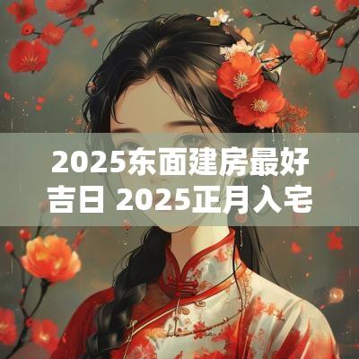 2025东面建房最好吉日 2025正月入宅最佳吉日