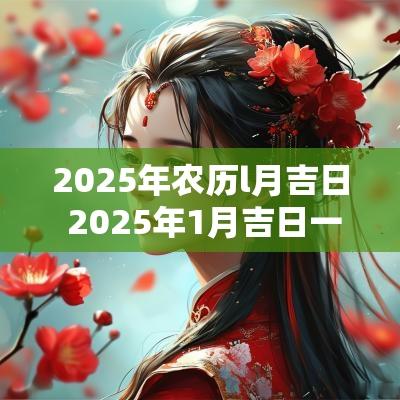2025年农历l月吉日 2025年1月吉日一览表