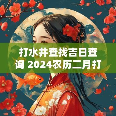 打水井查找吉日查询 2025农历二月打水井吉日