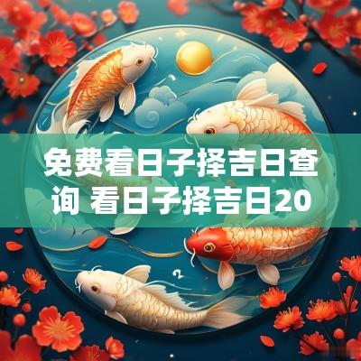 免费看日子择吉日查询 看日子择吉日2025年一月