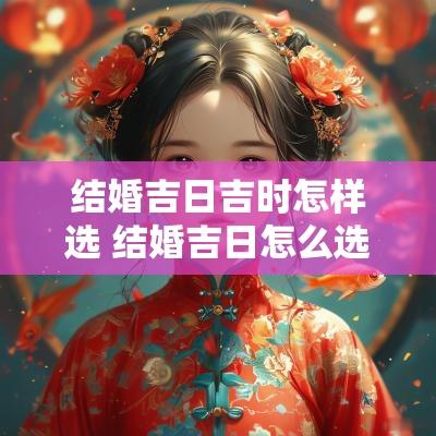 结婚吉日吉时怎样选 结婚吉日怎么选阴历